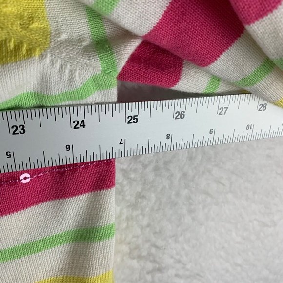 Quacker Factory Women's Multicolor Stripe Cotton Cardigan Sweater Size 2X 8747 - Picture 4 of 10